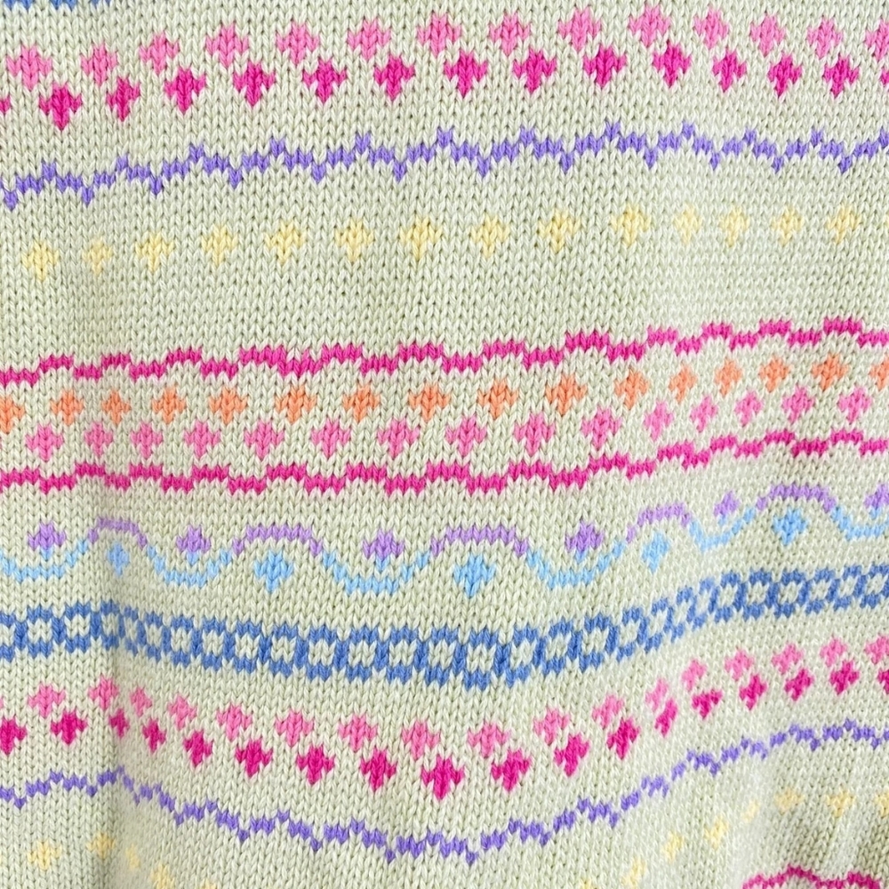 ****Vintage Talbots Light Green Patterned Button … - image 7